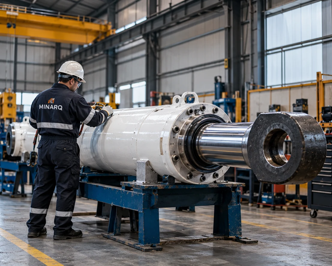 Referencia ilustrativa de inspección técnica de un componente industrial.